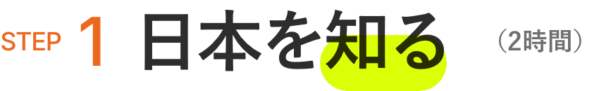 STEP1 日本を知る