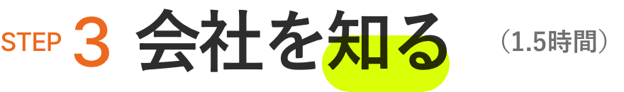 STEP3 会社を知る